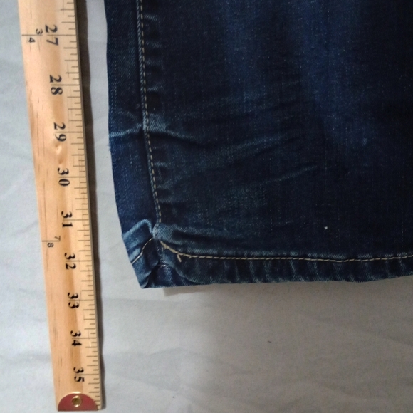 Decree Bootcut Jeans Women's 0 Blue Low Rise Medium Wash Cotton Distressed - Picture 12 of 12